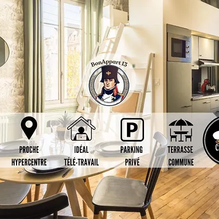 Apartment Bonappart 13 - Charme Napoleonien & Confort - Climatisation Troyes